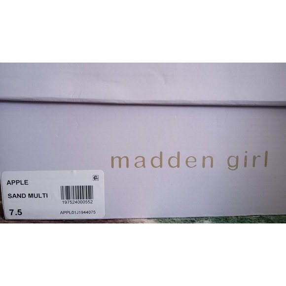 NEW Madden Girl Western Knee Hi Boots Size 7.5 Apple Sand Rhinestone Embellished - Picture 10 of 10